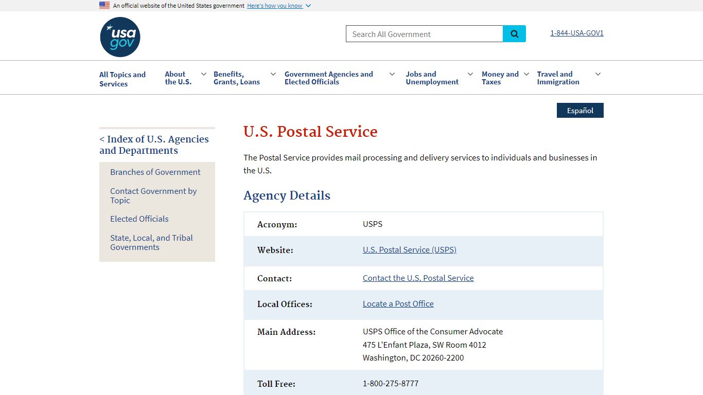 U.S. Postal Service | USAGov