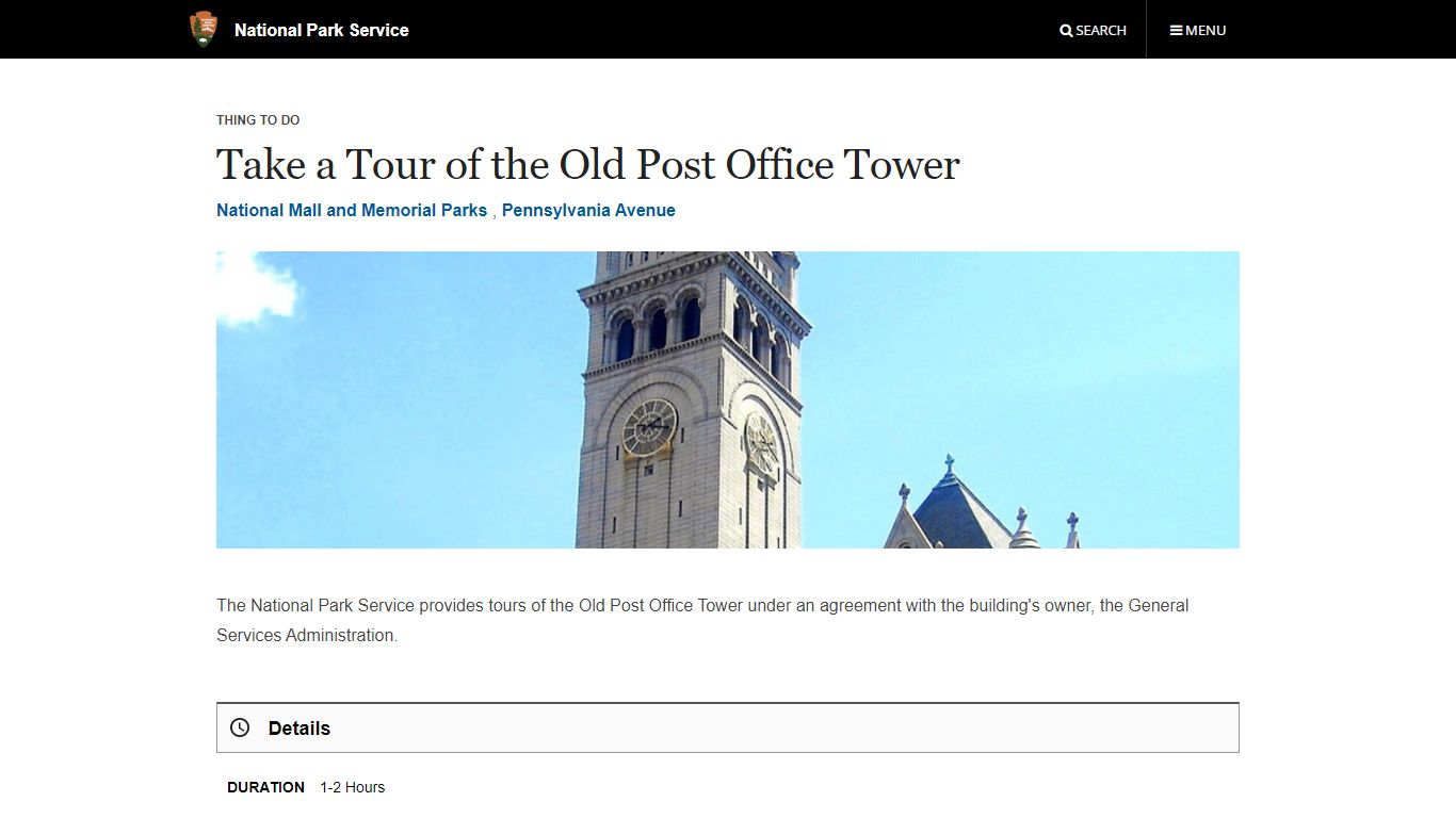 Take a Tour of the Old Post Office Tower - National Park Service